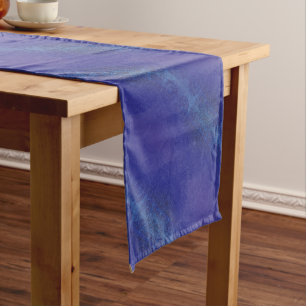 Annahme Blue Indigo Violet Boho Medallions Großer Tischläufer