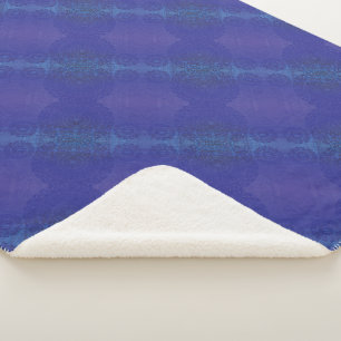 Annahme   Blue Indigo Violet Boho Medallions Sherpadecke