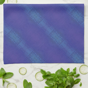 Annahme   Blue Indigo Violet Shibori Muster Geschirrtuch