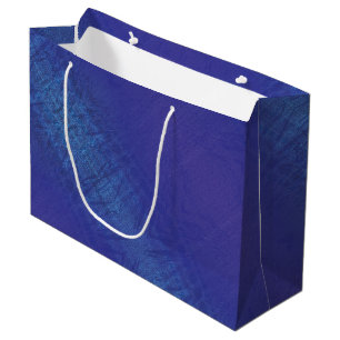 Annahme Blue Indigo Violet Shibori Muster Große Geschenktüte