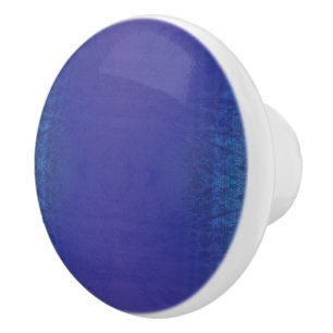 Annahme Blue Indigo Violet Shibori Muster Keramikknauf