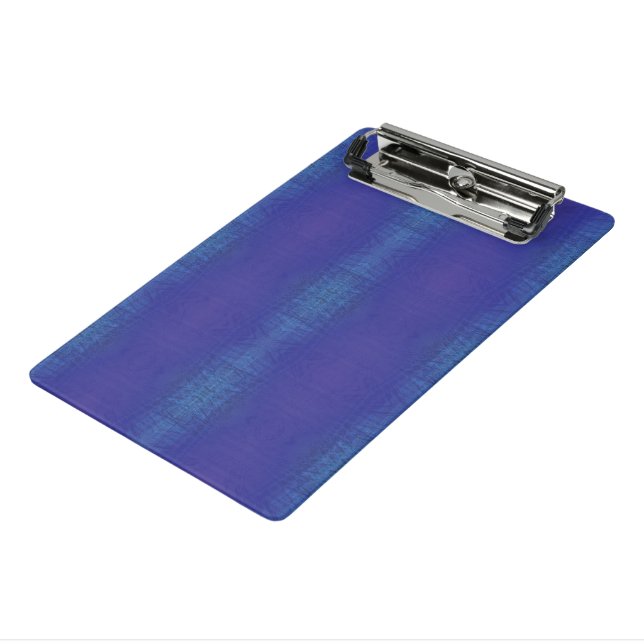 Annahme | Blue Indigo Violet Shibori Muster Mini Klemmbrett (Gewinkelt3)