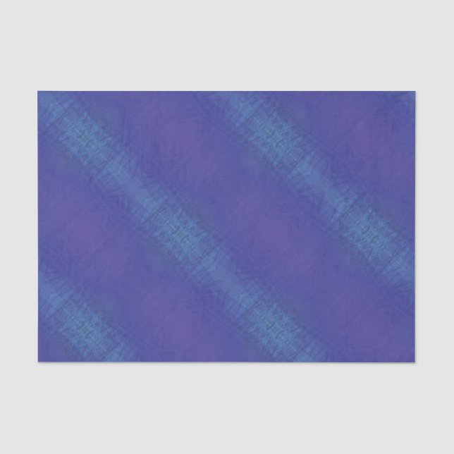 Annahme | Blue Indigo Violet Shibori Muster Seidenpapier (Vorderseite)