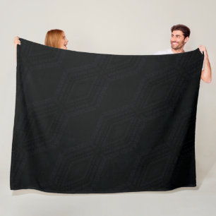 Annahme Dark Boho Texture Fleecedecke