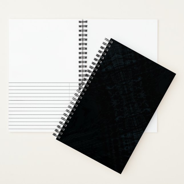 Annahme | Dark Shibori Texture Notizbuch (Innen)