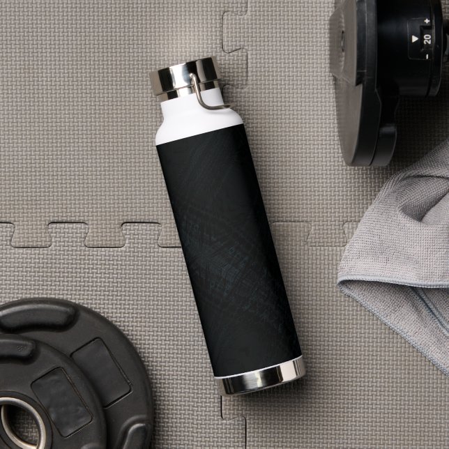 Annahme | Dark Shibori Texture Trinkflasche (Fitnessstudio)
