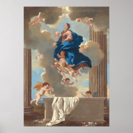 Annahme der Jungfrau, Nicolas Poussin Fine Art Poster