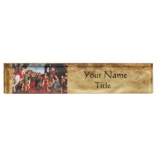 ANNAHME DES MAGI-PARCHMENTS NAMENSPLAKETTE
