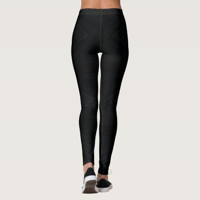Annahme | Dunkle Abstrakte Textur Leggings (Rückseite)