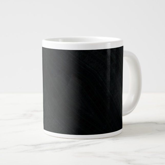 Annahme | Dunkle eklektische Textur Jumbo-Tasse (Vorderseite Rechts)