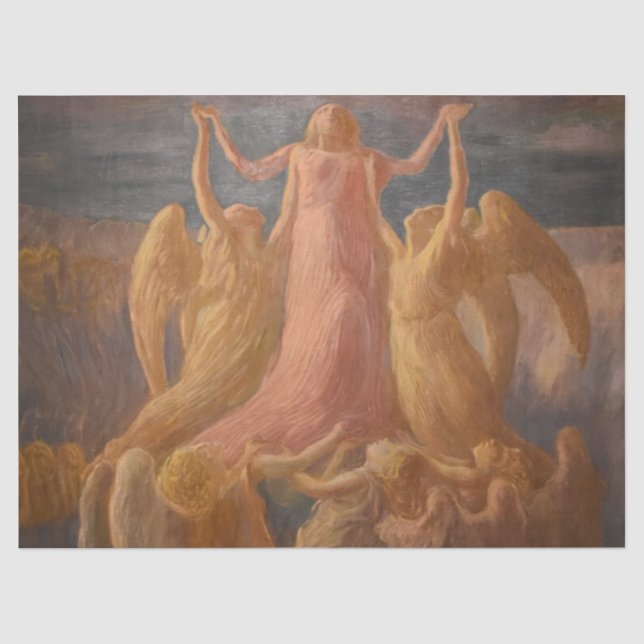 Annahme durch Gaetano Previati Seidenpapier (Vorderseite)