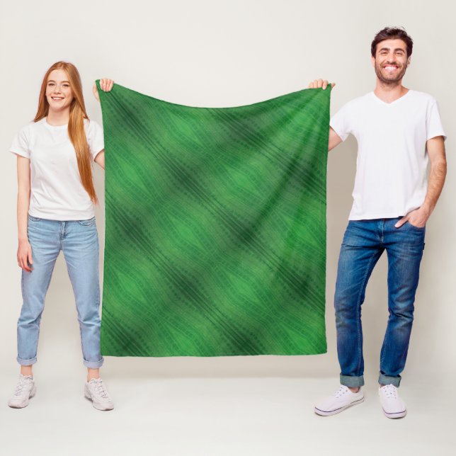Annahme | Green Eclectic Boho Muster Fleecedecke (Beispiel)