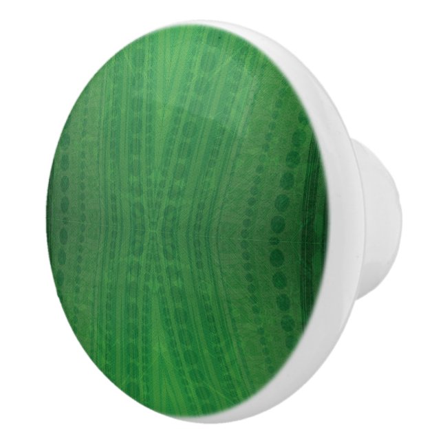Annahme | Green Eclectic Boho Muster Keramikknauf (Rechts)