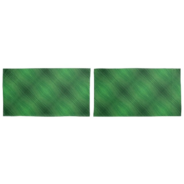 Annahme | Green Eclectic Boho Muster Kissenbezug (Vorderseite-Set)
