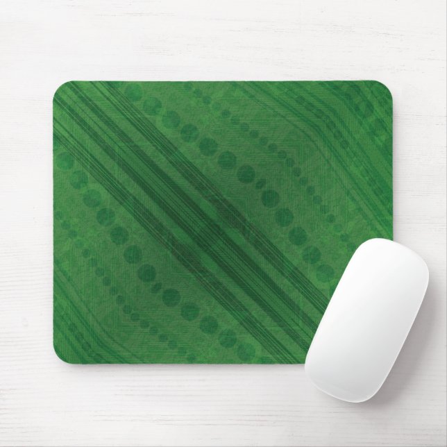Annahme | Green Eclectic Boho Muster Mousepad (Mit Mouse)