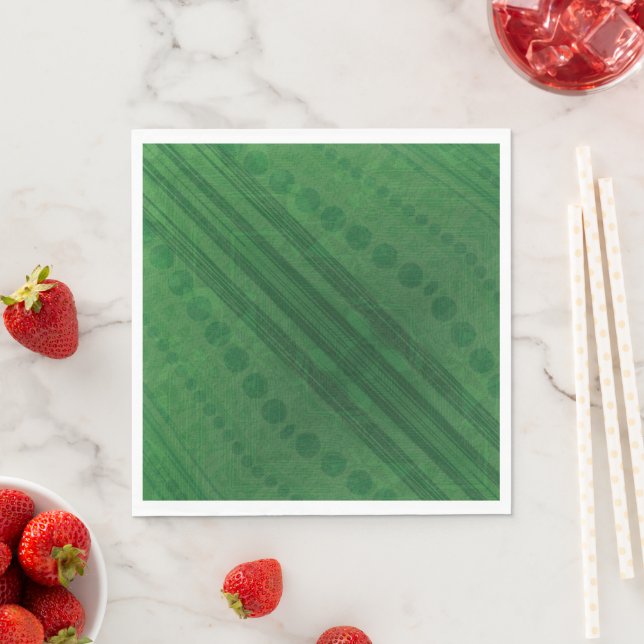 Annahme | Green Eclectic Boho Muster Serviette (Beispiel)