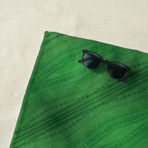 Annahme Green Eclectic Boho Muster Strandtuch