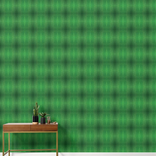 Annahme | Green Eclectic Boho Muster Tapete (Korridor)