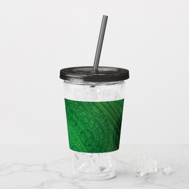 Annahme | Medaillen für grüne Meditation Acryltrinkbecher (Rückseite Ice)