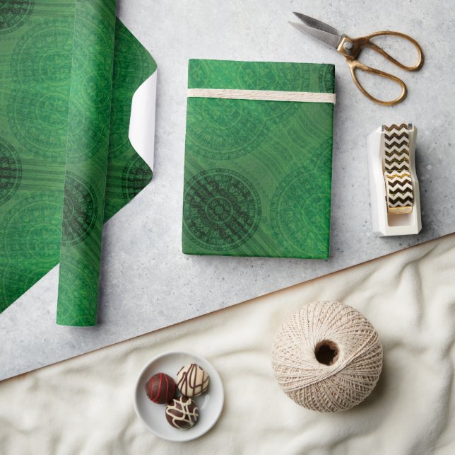 Annahme | Medaillen für grüne Meditation Geschenkpapier (Kunsthandwerk)