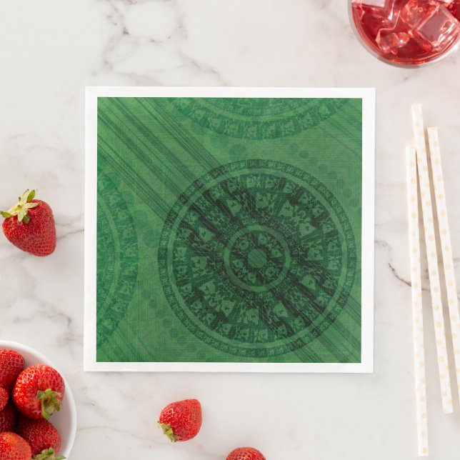 Annahme | Medaillen für grüne Meditation Serviette (Beispiel)