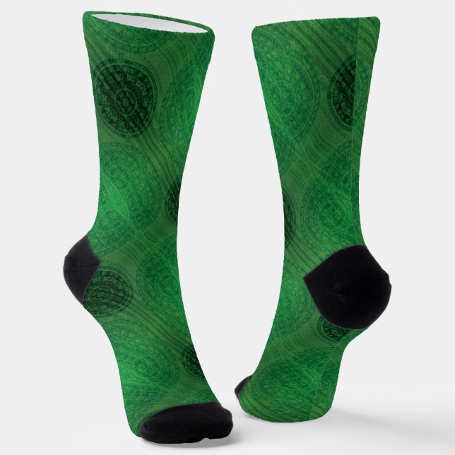 Annahme | Medaillen für grüne Meditation Socken (Gewinkelt)