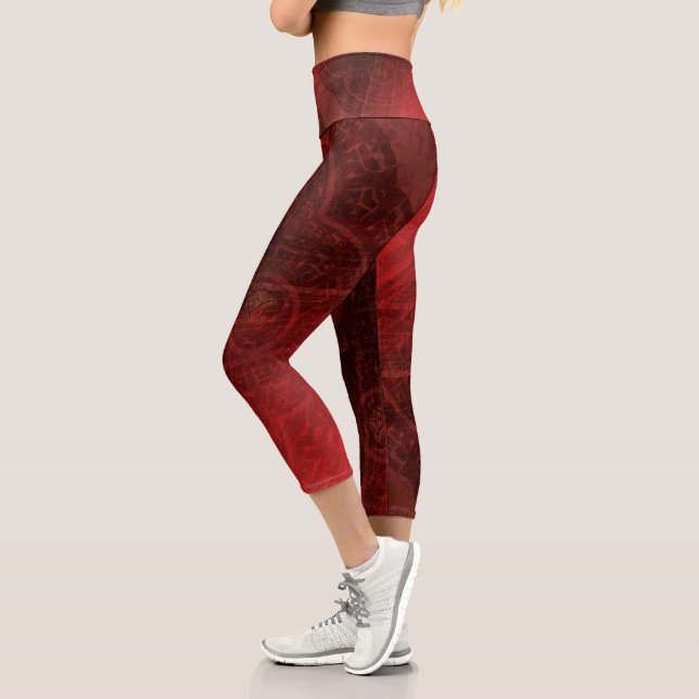 Annahme | Medallin der Roten Meditation Capri Leggings (Links)