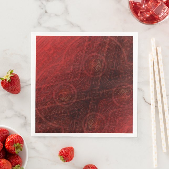 Annahme | Medallin der Roten Meditation Serviette (Beispiel)