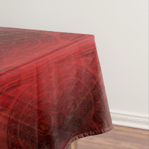 Annahme   Medallin der Roten Meditation Tischdecke
