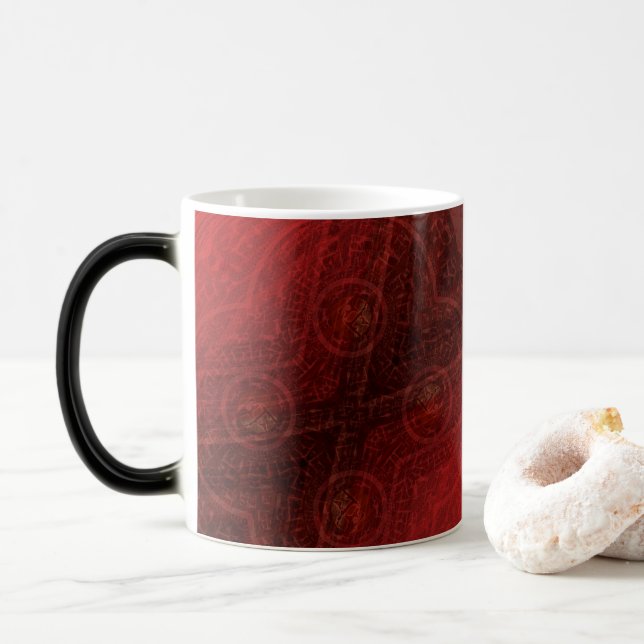 Annahme | Medallin der Roten Meditation Verwandlungstasse (Mit Donut)