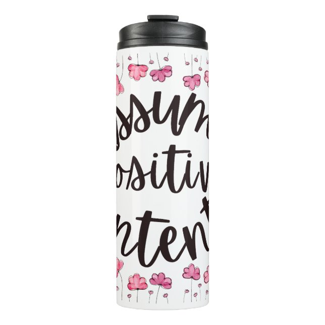 Annahme positiver Absicht Thermosbecher (Vorderseite)