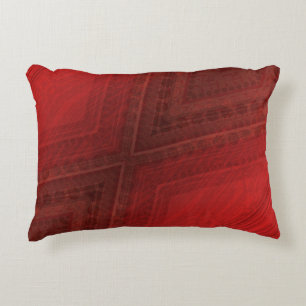 Annahme   Red Eclectic Boho Pattern Dekokissen