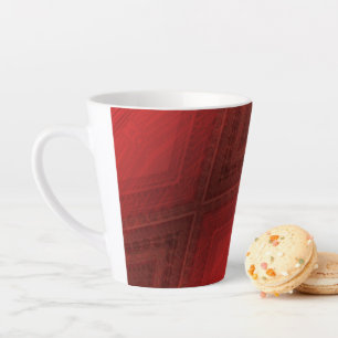 Annahme Red Eclectic Boho Pattern Milchtasse