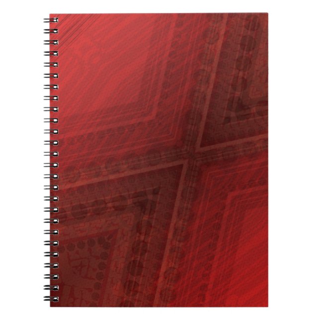Annahme | Red Eclectic Boho Pattern Notizblock (Vorderseite)