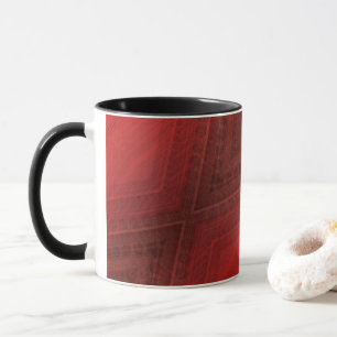 Annahme Red Eclectic Boho Pattern Tasse