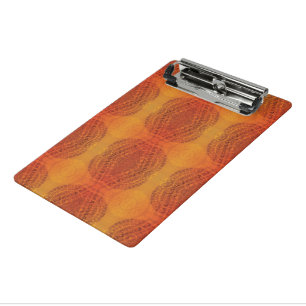 Annahme Red Orange Yellow Boho Medallions Mini Klemmbrett