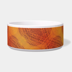Annahme Red Orange Yellow Boho Medallions Napf