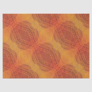 Annahme Red Orange Yellow Boho Medallions Seidenpapier