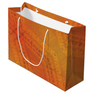 Annahme Red Orange Yellow Shibori Muster Große Geschenktüte