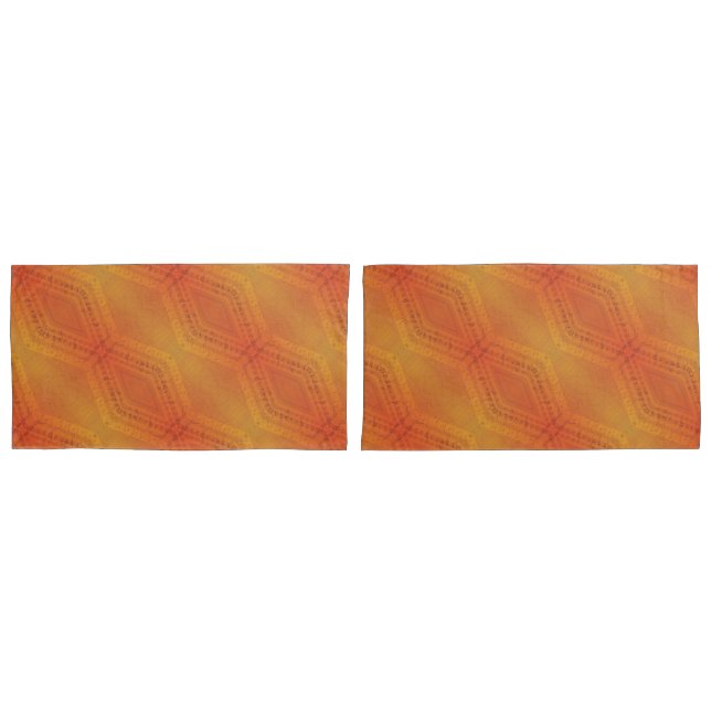Annahme | Red Orange Yellow Shibori Muster Kissenbezug (Vorderseite-Set)