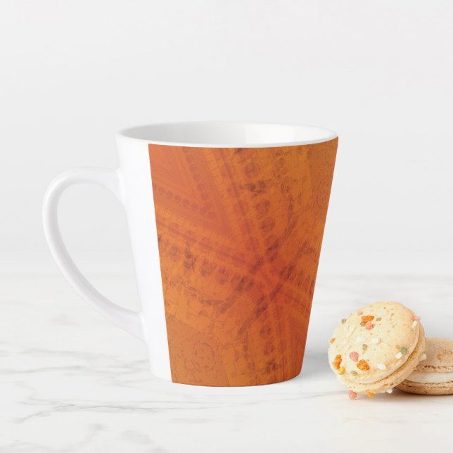 Annahme | Red Orange Yellow Shibori Muster Milchtasse (Beispiel)