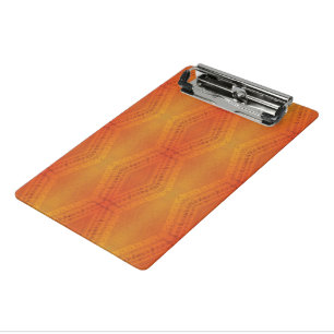 Annahme   Red Orange Yellow Shibori Muster Mini Klemmbrett