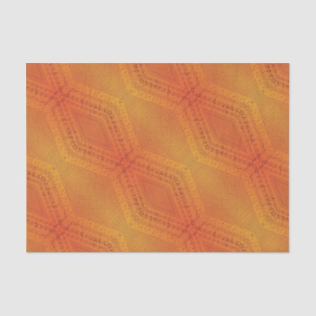 Annahme | Red Orange Yellow Shibori Muster Seidenpapier (Vorderseite)