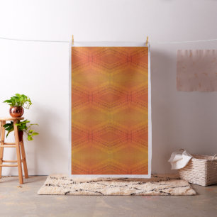 Annahme   Red Orange Yellow Shibori Muster Stoff