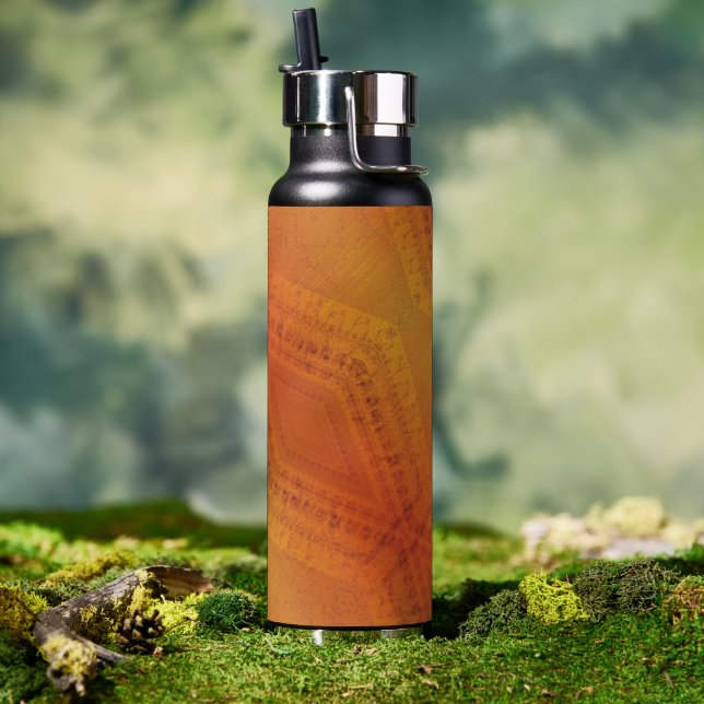 Annahme | Red Orange Yellow Shibori Muster Trinkflasche (Außenbereich)