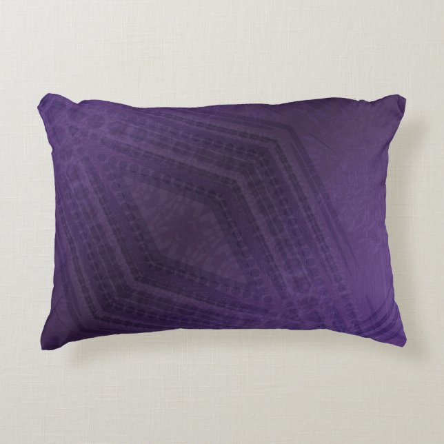 Annahme | Violet Eclectic Boho Pattern Dekokissen (Vorderseite)