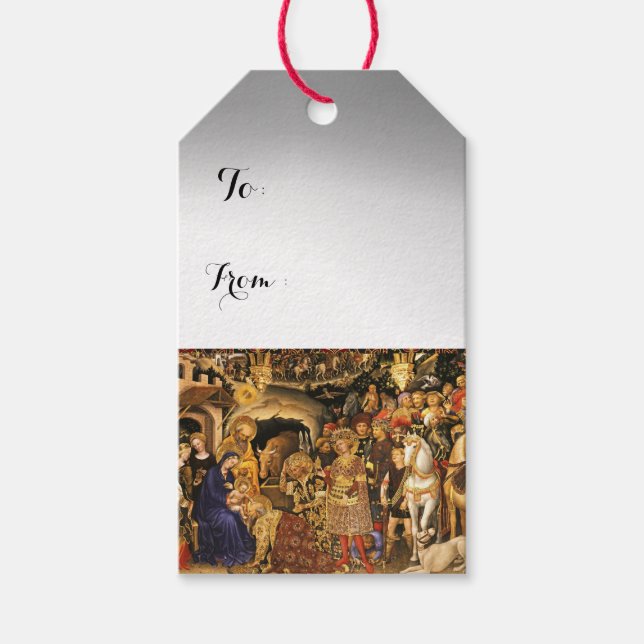 ANNAHME VON MAGI Gentile Da Fabriano, Weihnachten Geschenkanhänger (Vorderseite)