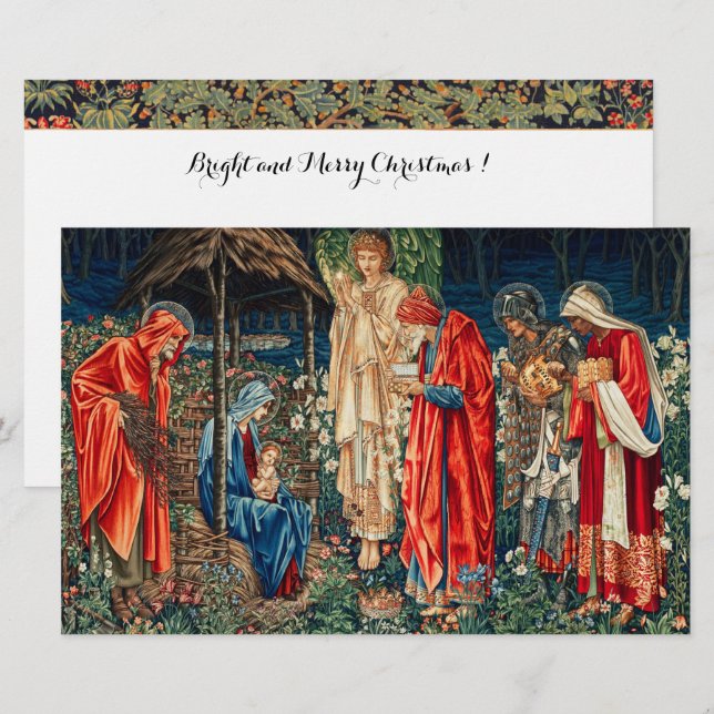 ANNAHME VON MAGI Morris, Burne-Jones Briefpapier (Vorne/Hinten)