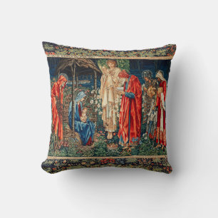 ANNAHME VON MAGI Morris, Burne-Jones Weihnachten Kissen
