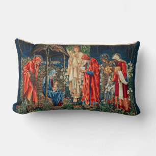 ANNAHME VON MAGI Morris, Burne-Jones Weihnachten Lendenkissen